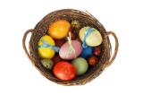 Ostereier gemischt - die kleinen Eier sind die Wac