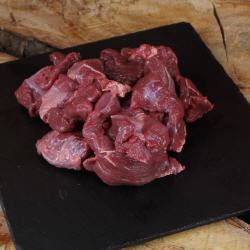 Wildfleisch - Ragout vom Hirsch geschnitten