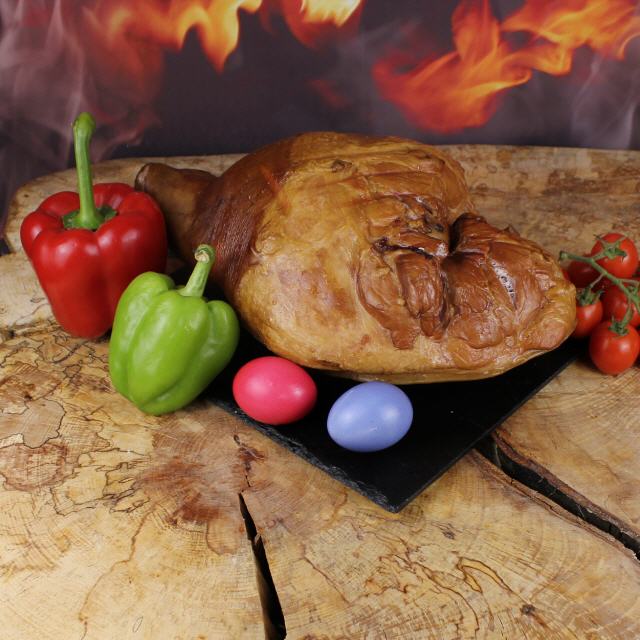 Spanferkelschinken geräuchert gekocht