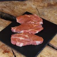 frische Schopfbratenstekas gewürzt