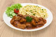 Schweinsgulasch - Serviervorschlag